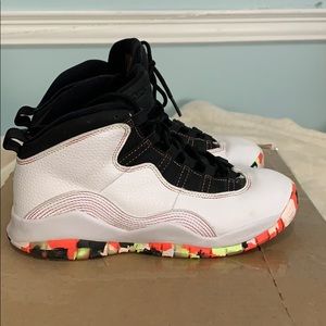 Air jordans 23 In White/Black + multicolour soles